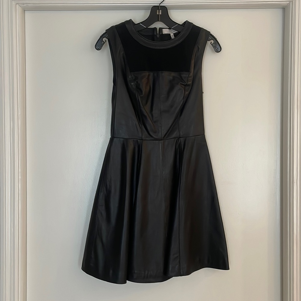 Leather Black Dress / Robert Rodriguez / Size 4